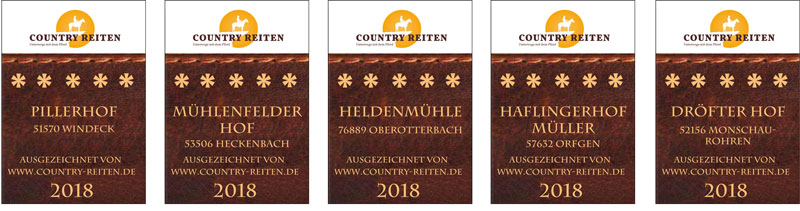 Country Reiten zeichnet beliebteste Wanderreitstation des Jahres 2018